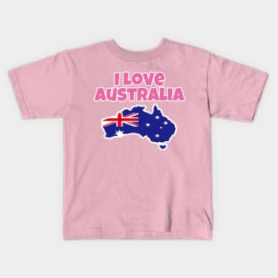 Australia Day - I Love Australia Kids T-Shirt